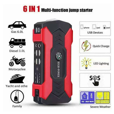 Démarreur de voiture avec batterie externe